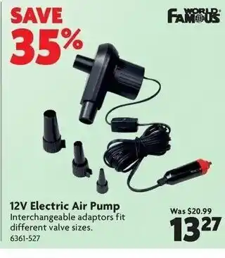 Home Hardware 12v Electric air pump offer
