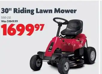 Home Hardware 30" Riding lawn mower offer