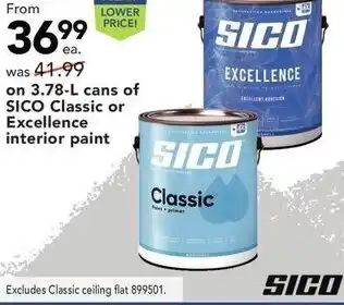 Lowe's Sico classic or execellence interior paint offer