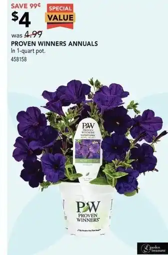 Lowe's Proven winners annuals offer