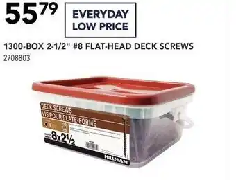 Lowe's Flat head deck screws offer