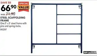 Lowe's Steel scaffolding frame offer