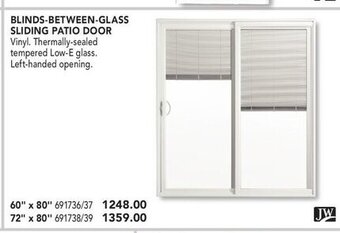Lowe's Blinds-between-glass sliding patio door offer