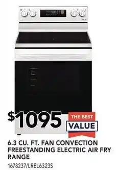 Lowe's Fan convenction freestanding electric fry range offer