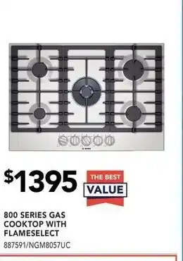 Lowe's 800 series gas cooktop with flameselect offer
