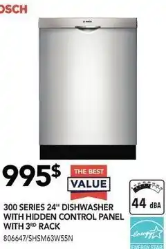 Lowe's 300 series 24 dishwasher with hidden control panel offer