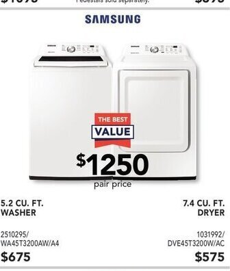 Lowe's Washer/ dryer offer