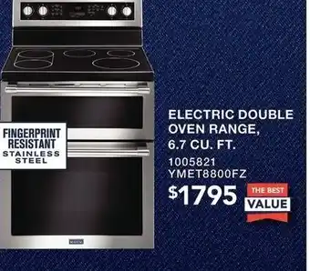 Lowe's Electric double oven range offer