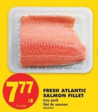 No Frills Fresh atlantic salmon fillet offer