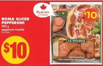 No Frills Roma sliced pepperoni offer