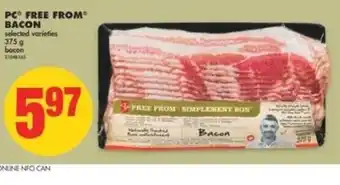 No Frills Free from bacon offer
