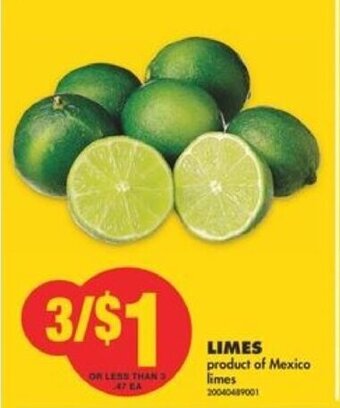 No Frills Limes offer