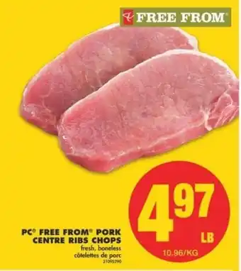 No Frills Pork centre ribs chops offer