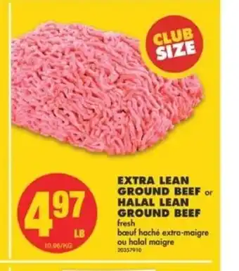 No Frills Extra lean ground beef halal lean offer