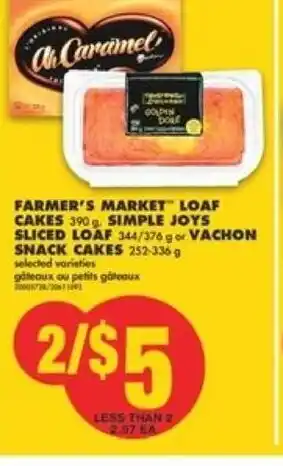 No Frills Loaf cakes offer