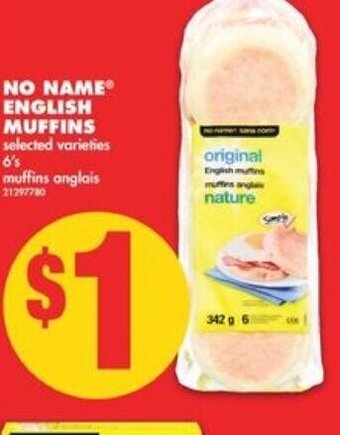 No Frills English muffins offer