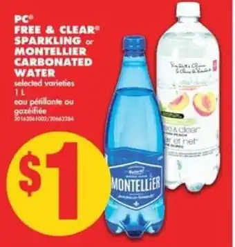 No Frills Free& clear sparkling offer