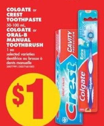 No Frills Colgate crest toothpaste offer