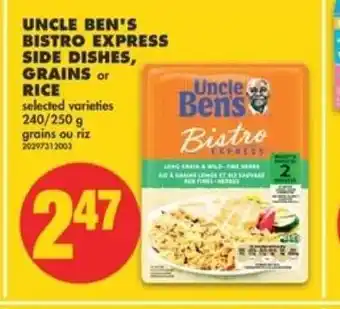 No Frills Uncle ben's bistro express side dishes offer