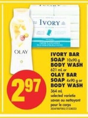 No Frills Ivory bar soap offer