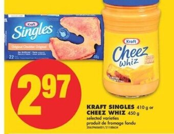 No Frills Kraft singles / Cheez whiz offer