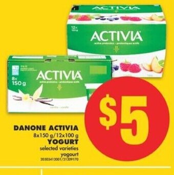 No Frills Danone activia offer
