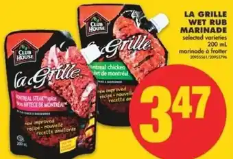 No Frills La grille wet rub marinade offer