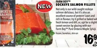 Farm Boy Sockeye salmon fillets offer