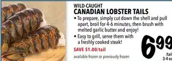 Farm Boy Canadian lobster tails offer