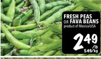 Farm Boy Fresh peas or fava beans offer