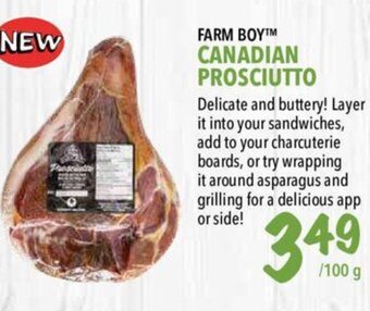 Farm Boy Canadian prosciutto offer