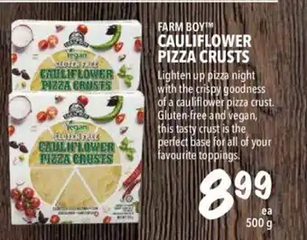 Farm Boy Cauliflower pizza crusts offer