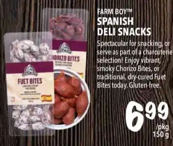 Farm Boy Spanish deli snacks offer