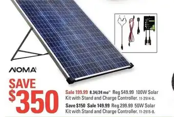 Canadian Tire Kit with Stand and Charge Controller offer