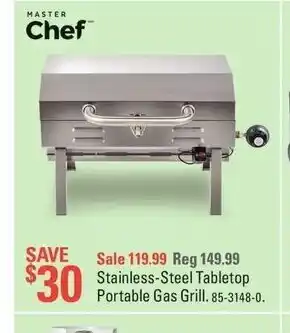 Canadian Tire Stainless-Steel Tabletop Portable Gas Grill offer