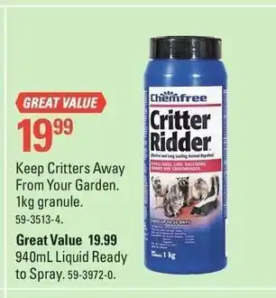 Canadian Tire Keep Critters Away From Your Garden offer