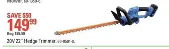 Canadian Tire Hedge Trimmer offer