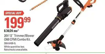 Canadian Tire 20V 12 Trimmer/Blower offer