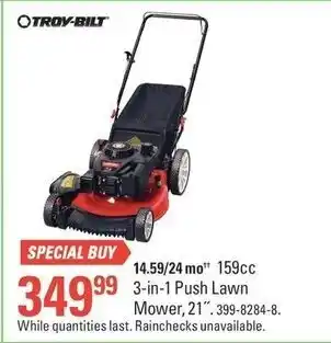 Canadian Tire 3-in-1 Push Lawn Mower 21 offer