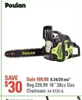 Canadian Tire Chainsaw offer
