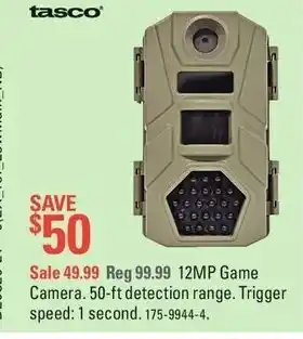 Canadian Tire Camera 50-ft detection range offer