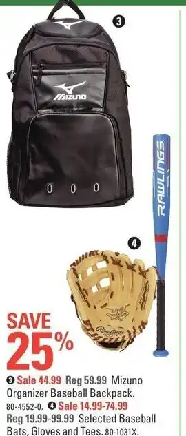 Canadian Tire Organizer baseball backpack offer