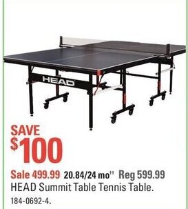 Canadian Tire Head summit table tennis table offer