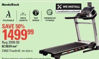 Canadian Tire Treadmill offer