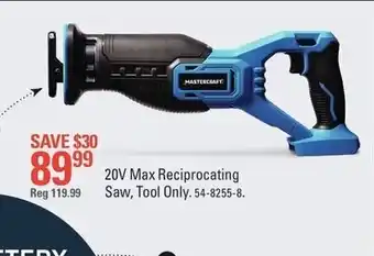 Canadian Tire 20V Max Reciprocating offer