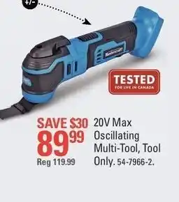 Canadian Tire 20V Max Oscillating Multi-Tool offer