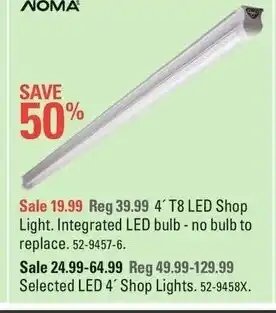 Canadian Tire T8 LED Shop Light offer