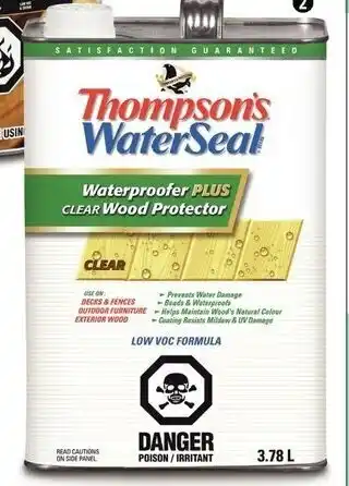 Canadian Tire Wood protection products offer