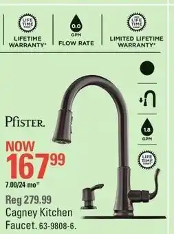 Canadian Tire Cagney kitchen faucet offer