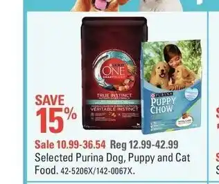Canadian Tire Selected purina dog, puppy and cat offer
